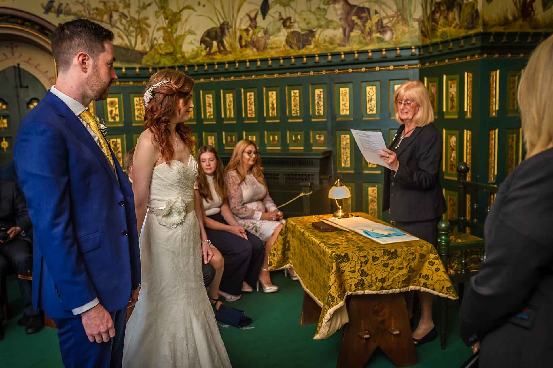 Castell Coch Wedding Ceremony Reading by Registrar