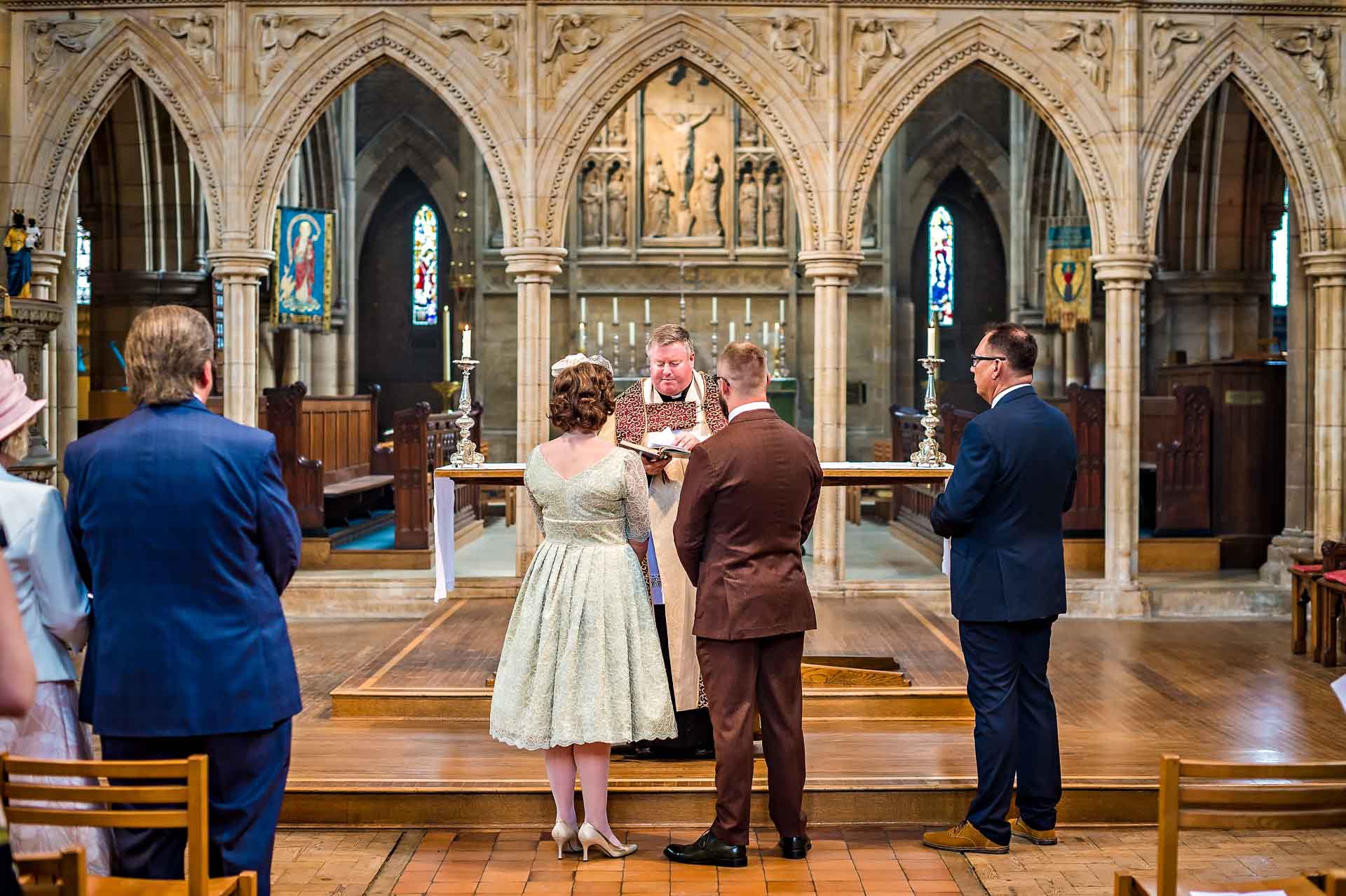 Wedding vows at church in Crystal Palace
