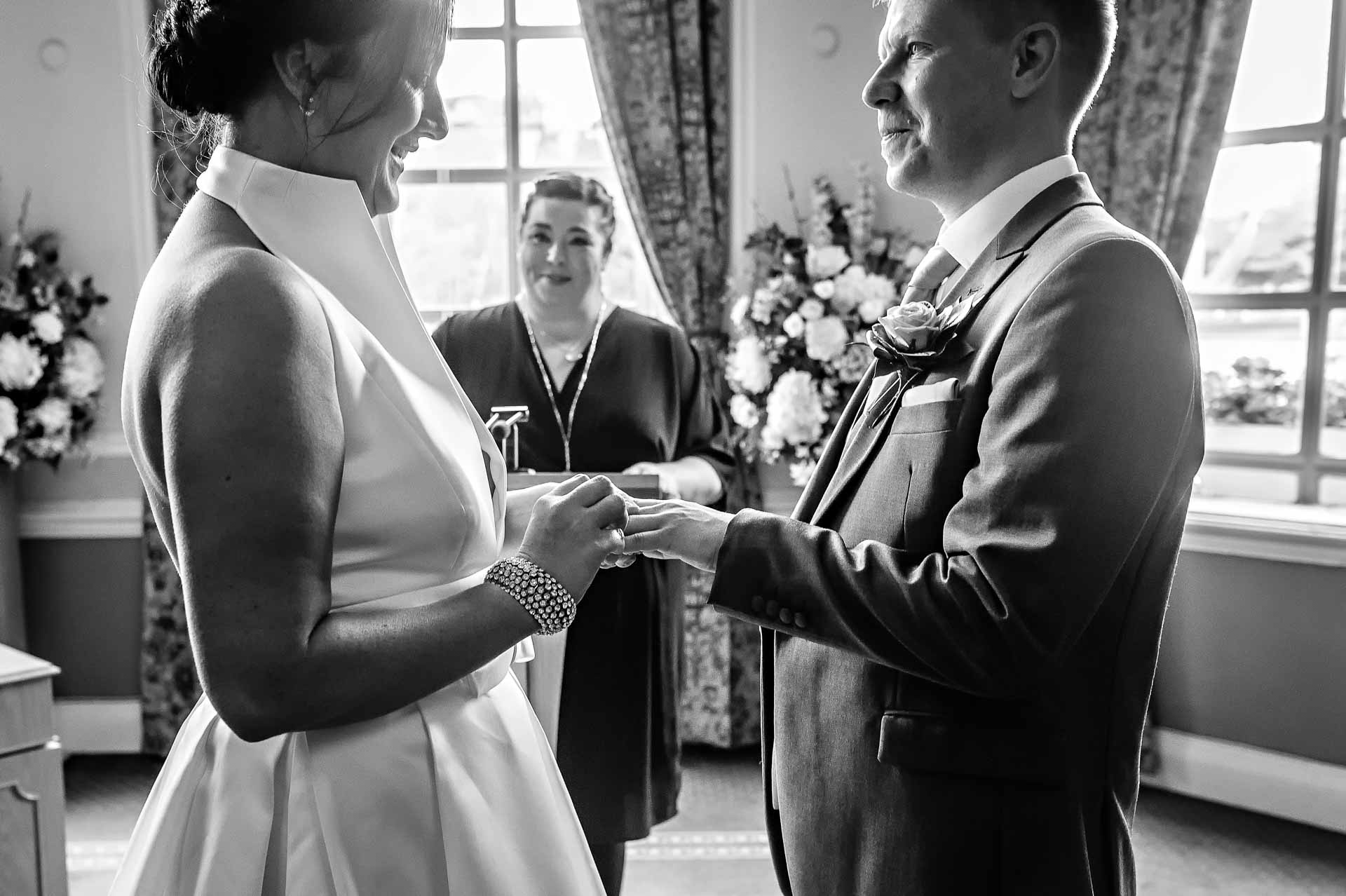 Exchanging Rings in Black and White