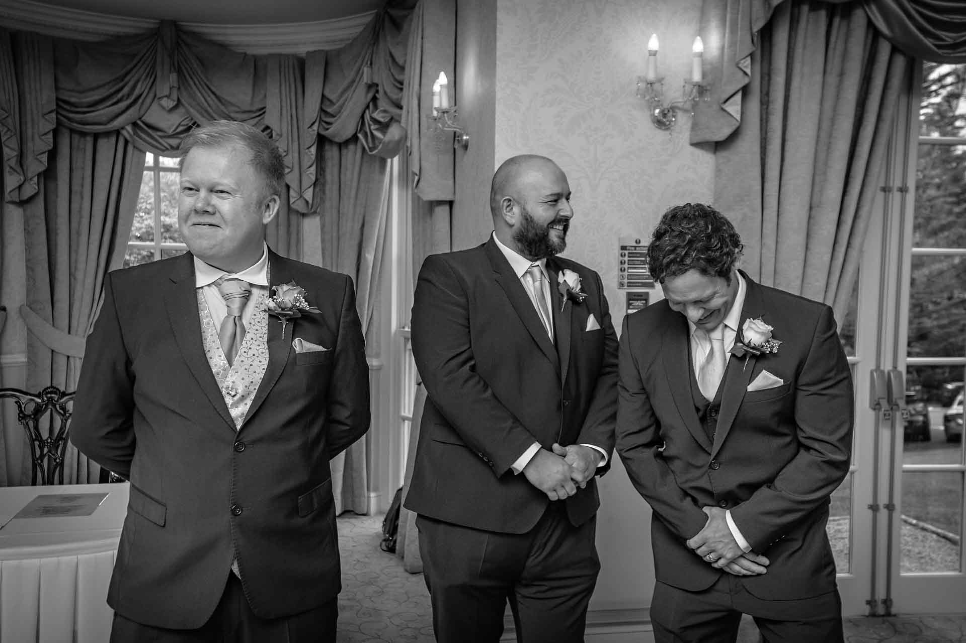 DeCourceys Manor Wedding Photo of Groom with Best Men