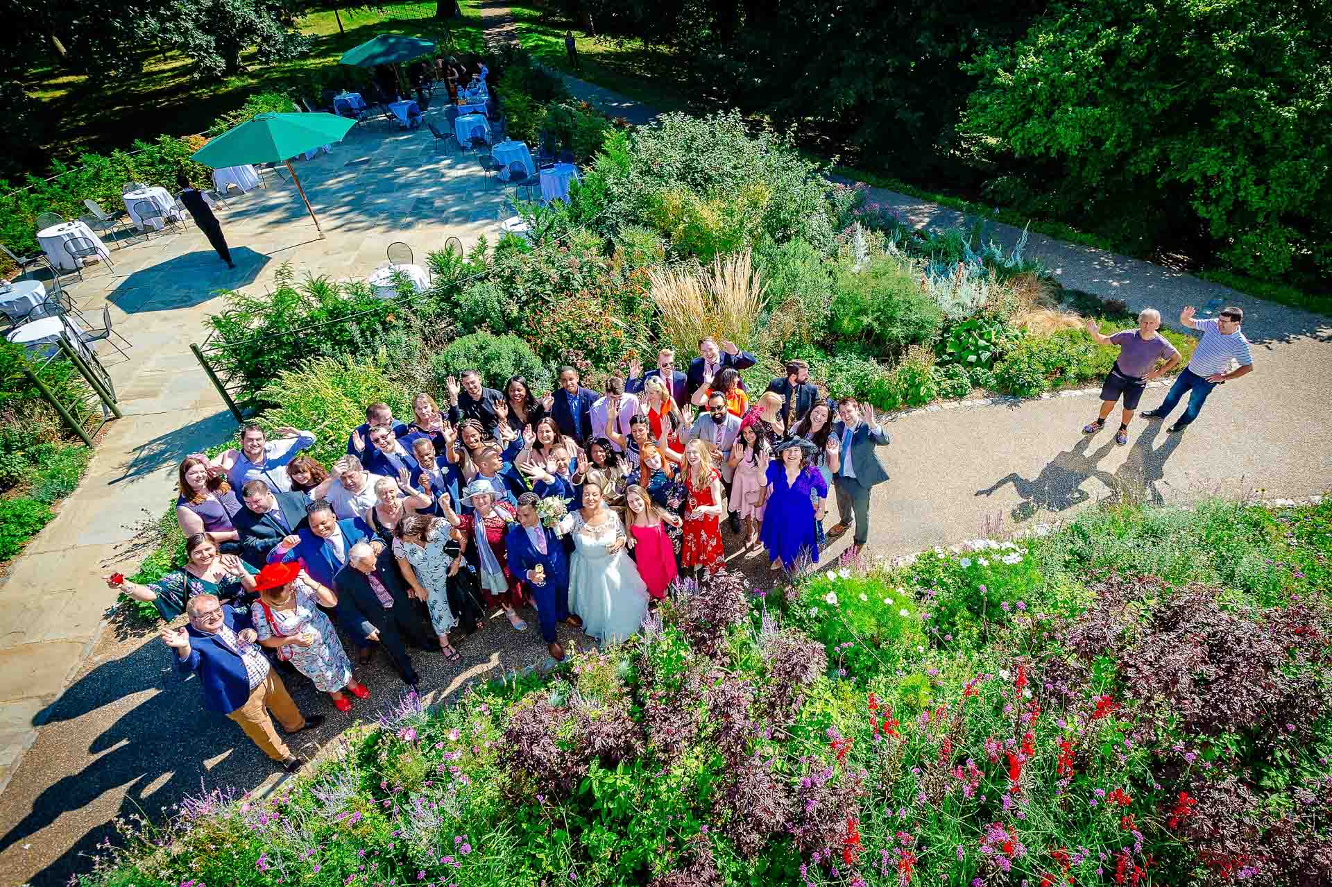 Group Photo at Pembroke Lodge Wedding