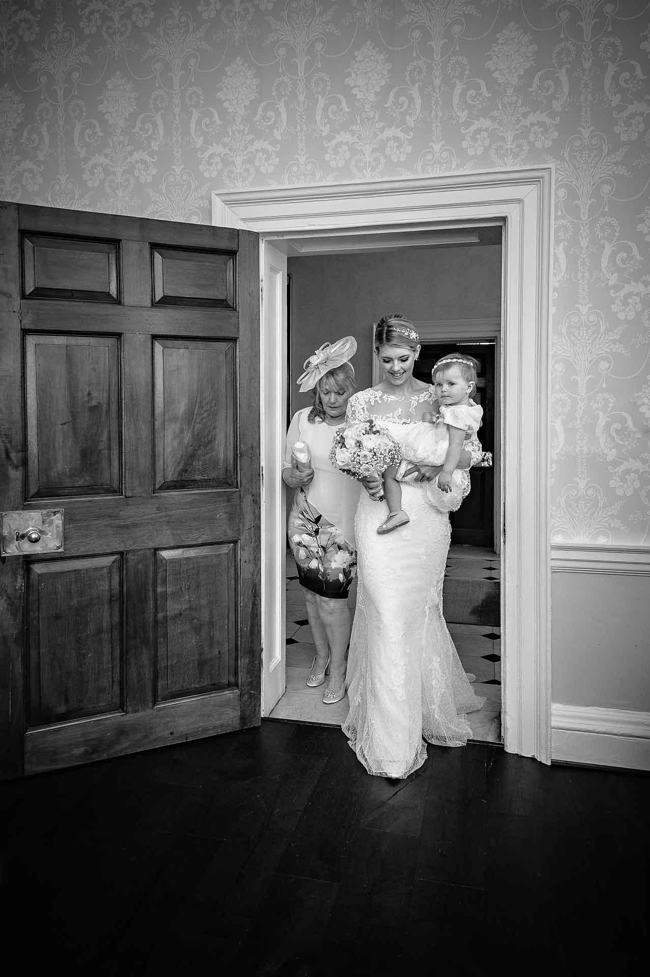 Bride Entering Wedding Ceremony at Morden Park House