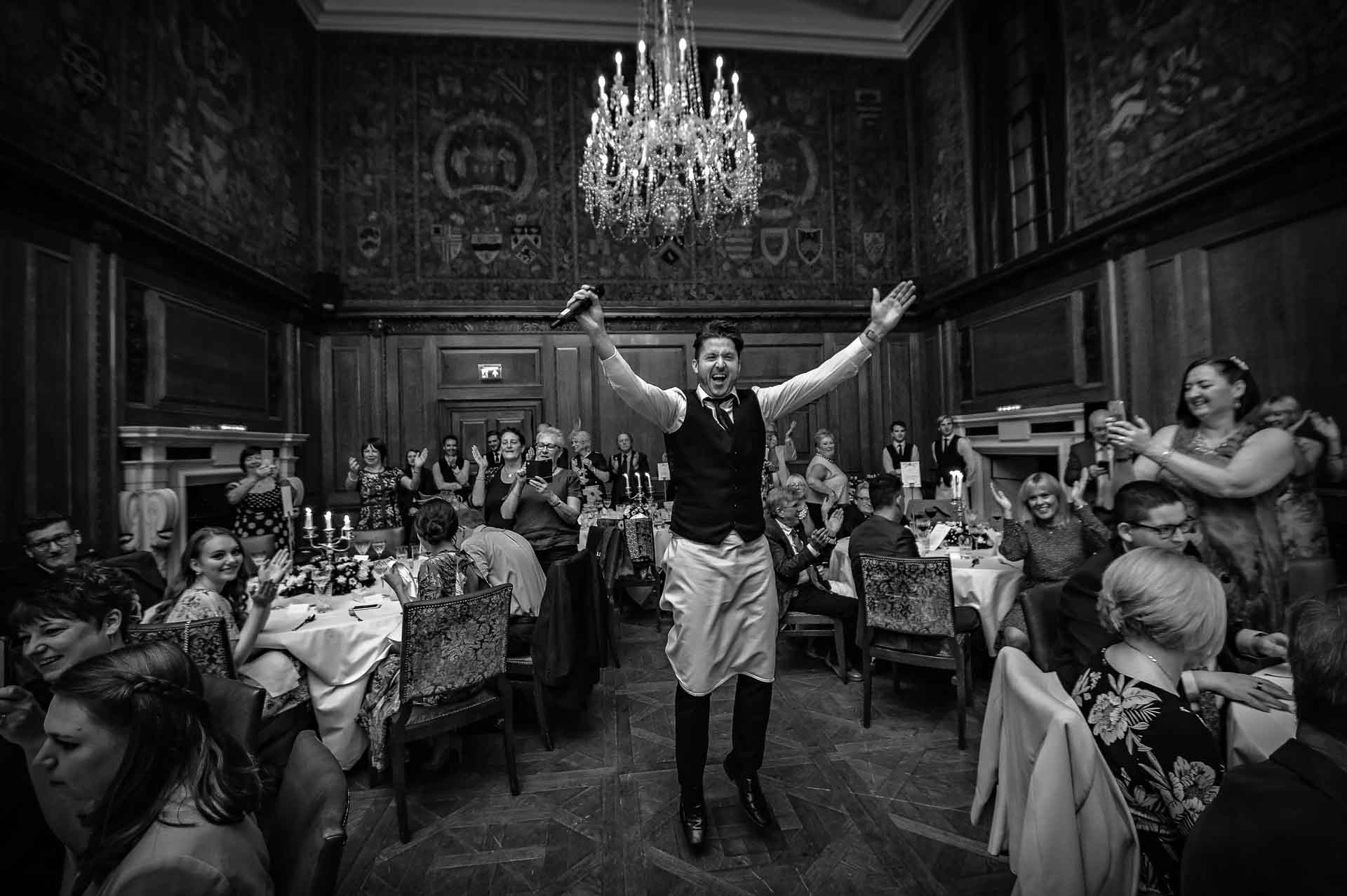 The Singing Waiter Masters Performing at a Wedding at The Ned in London