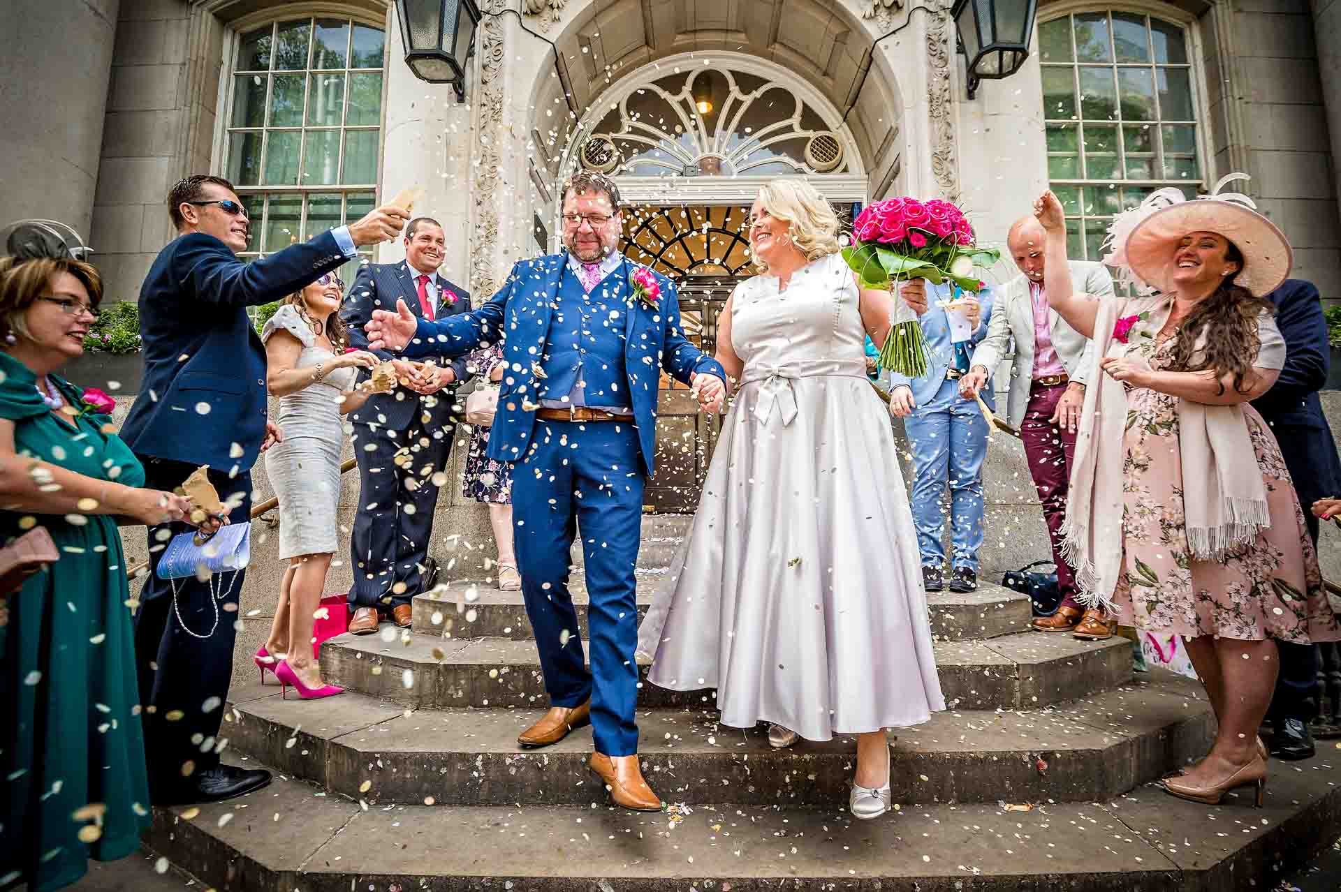 Chelsea Old Town Hall Wedding Confetti