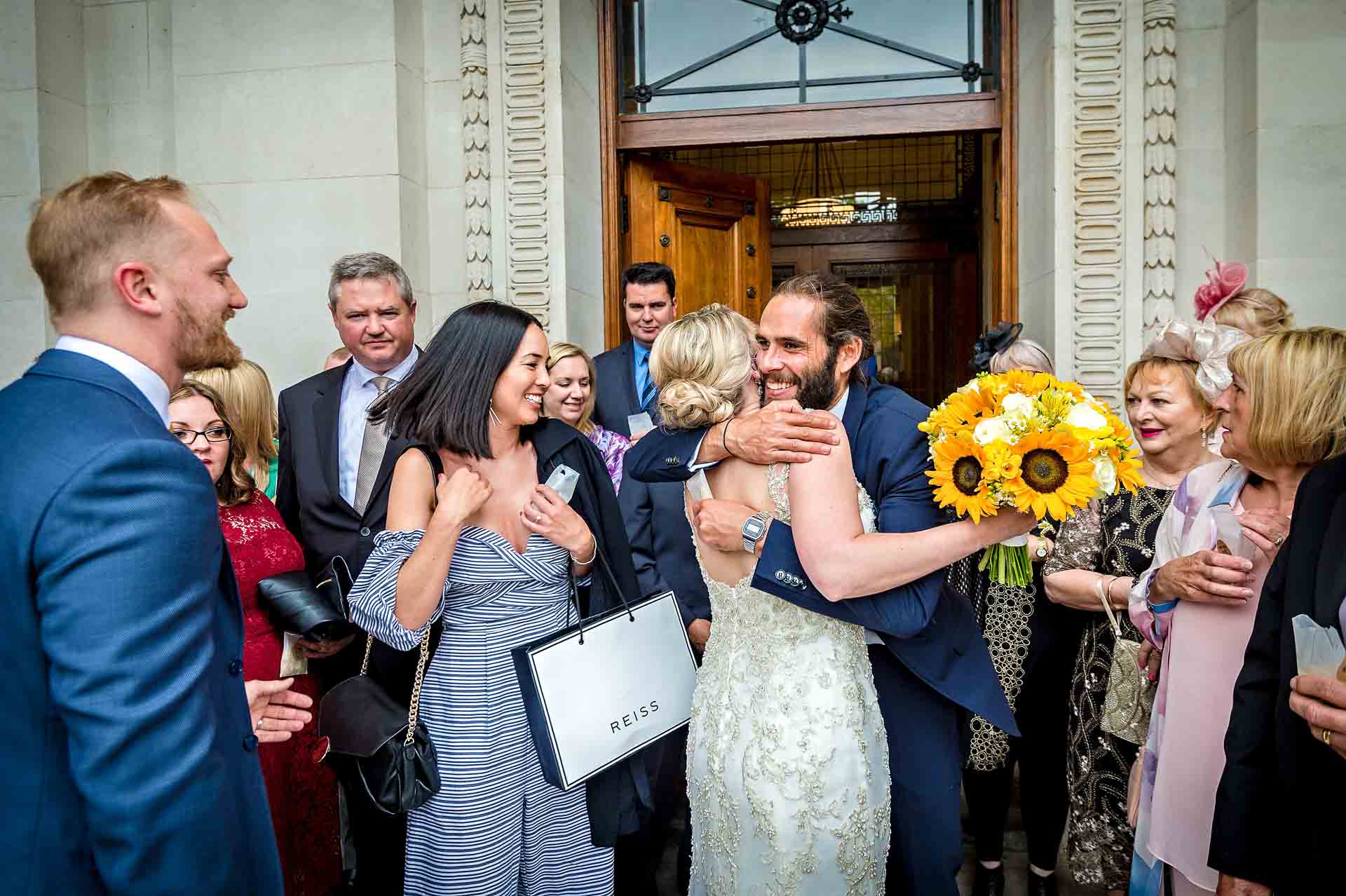 Congratulating the Newly-weds in Marylebone