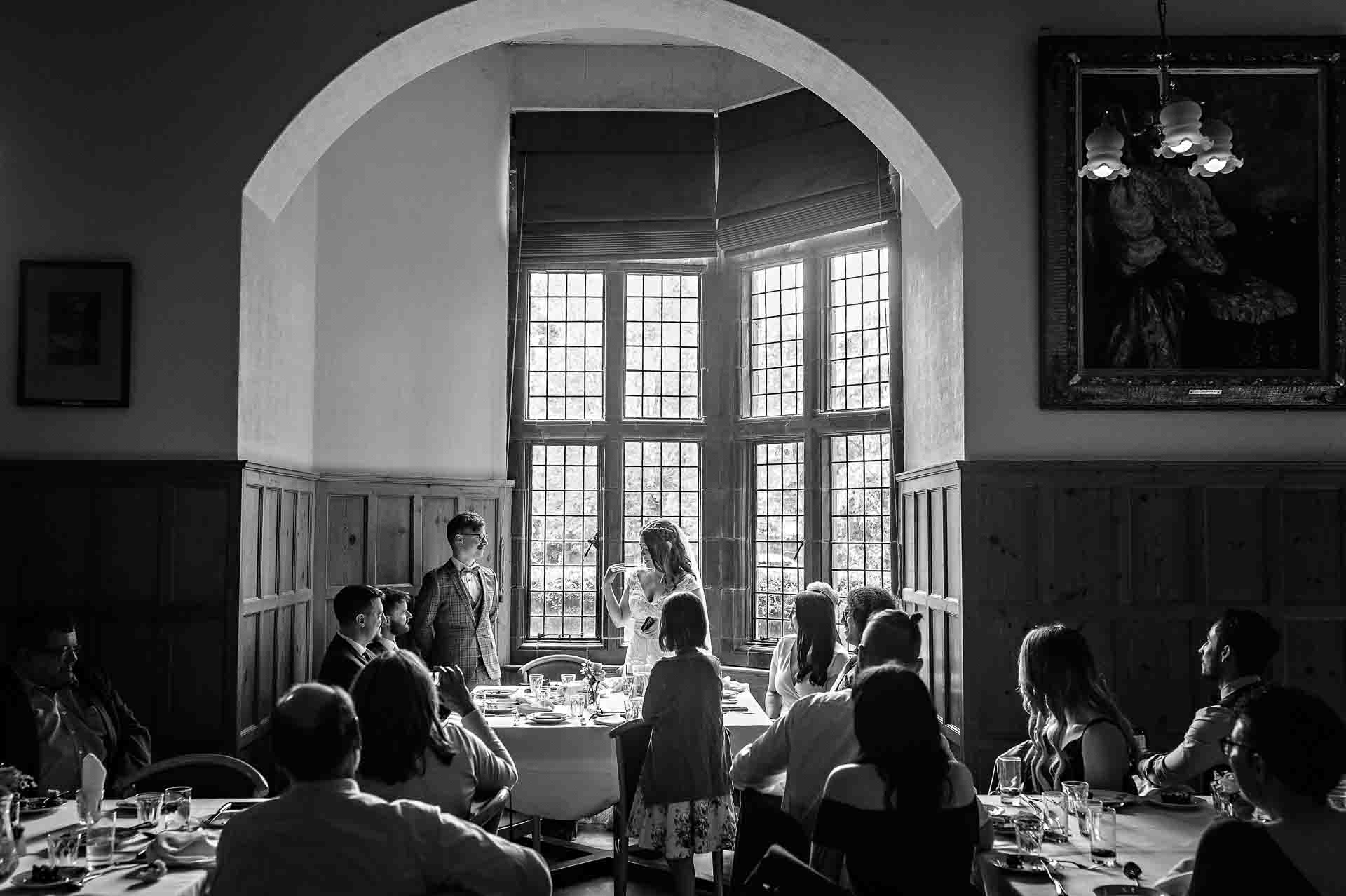 Overview of wedding speeches at Aberdare Hall in Cardiff