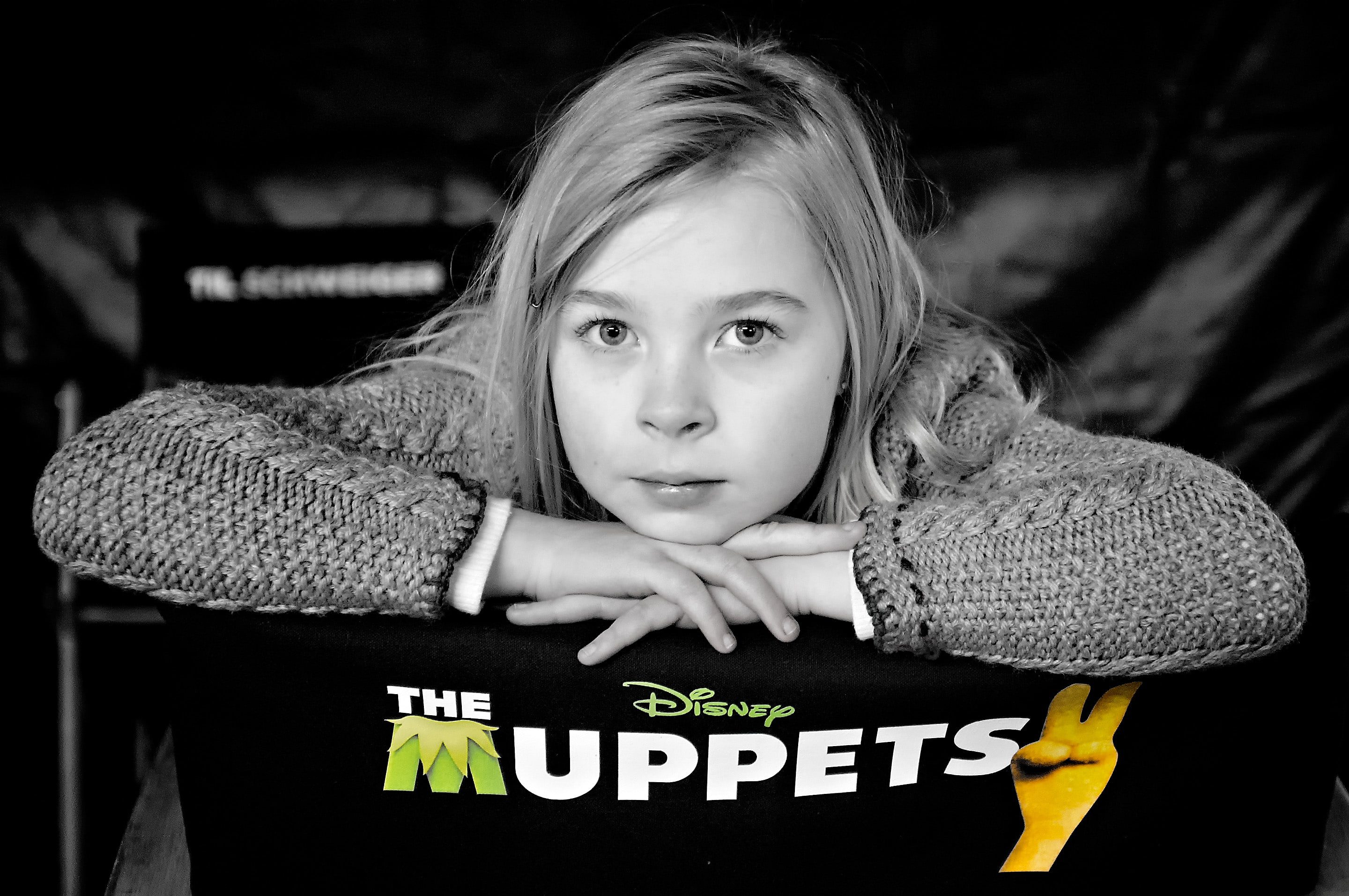 The Muppets 2 - Girl Extra Portrait in Director's Chair